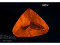 Pink Kunzite Spodumene 5,74ct Fluorescent Trillion Cut