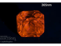 Розов кунцит сподумен 2.13ct флуоресцентен октагон шлифовка