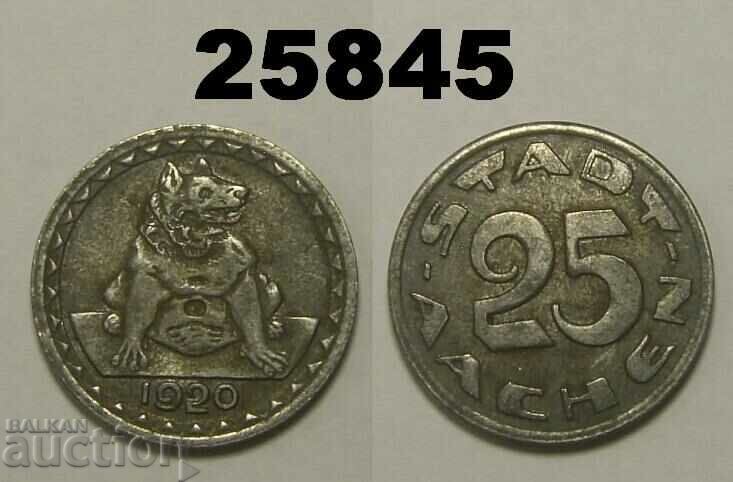 Aachen 25 Pfennig 1920 Germania