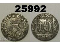 Münster 10 pfennig 1918