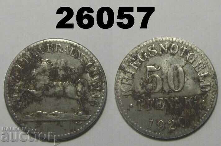 Braunschweig 50 pfennig 1920 Rare