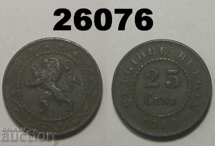 Belgium 25 centimes 1915