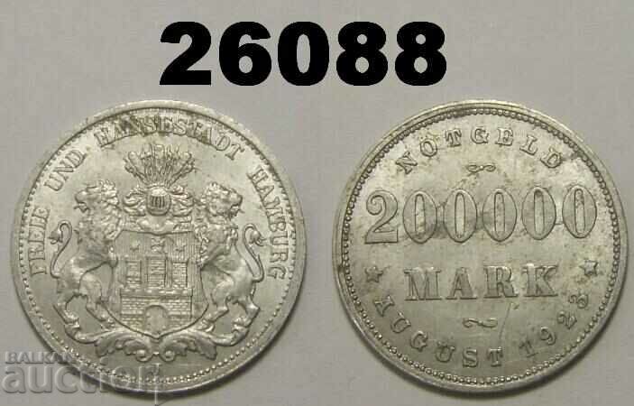 Hamburg 200000 marks 1923 J