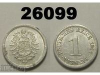 Germany 1 Pfennig 1917 J