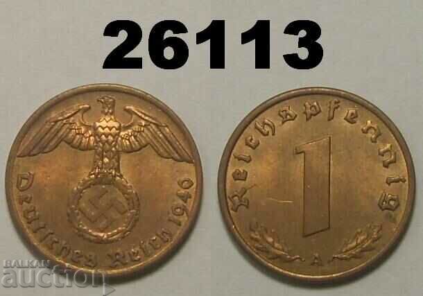 Germany 1 pfennig 1940 A Swastika