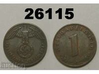 Germania 1 pfennig 1940 J Swastika