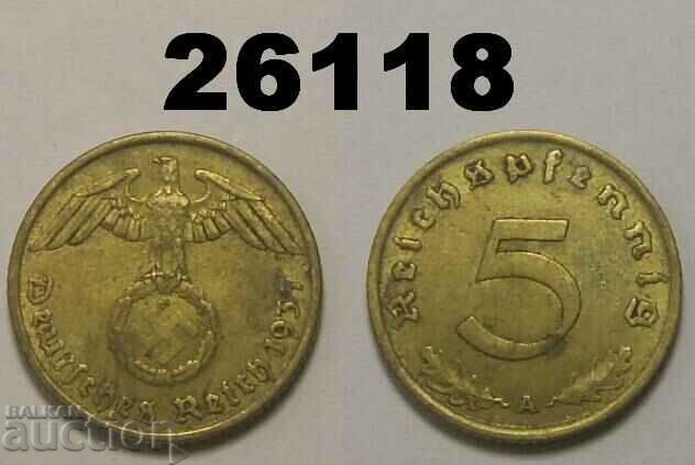 Γερμανία 5 Pfennig 1937 A Swastika