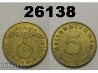 Germany 5 Pfennig 1938 A Swastika