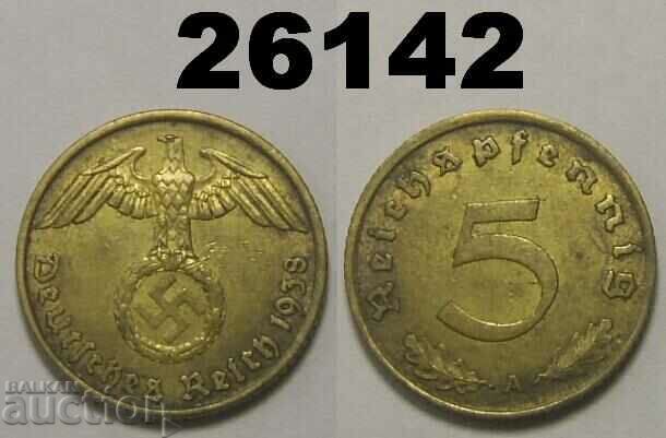 Γερμανία 5 Pfennig 1938 A Swastika