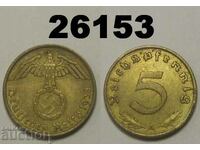 Germania 5 Pfennig 1938 O zvastica