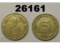 Germania 5 Pfennig 1938 E Swastika