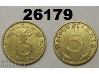 Germany 5 Pfennig 1939 F Swastika