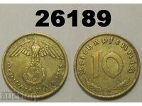 Germany 10 Pfennig 1938 A Swastika