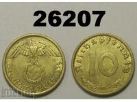 Germania 10 Pfennig 1939 O zvastica
