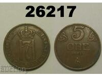Norway 5 ore 1935