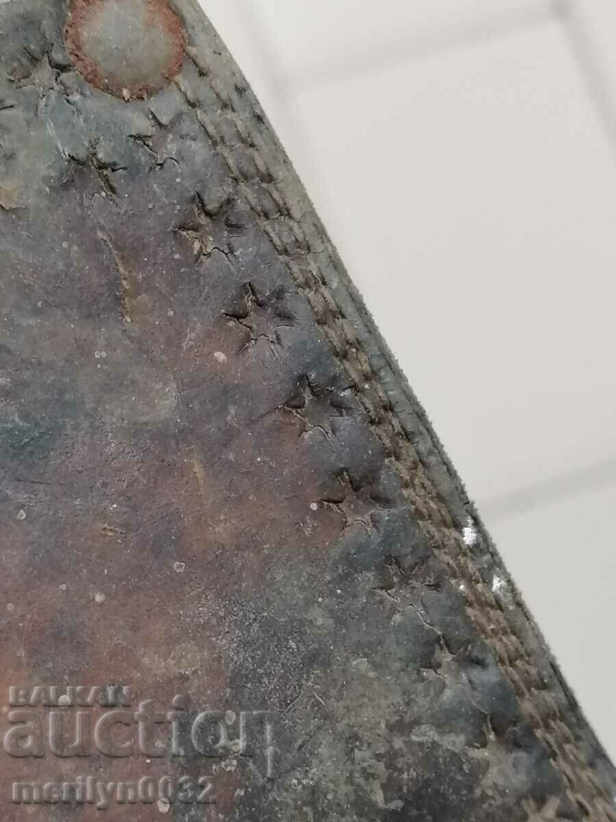 Delivery of An old leather canister without a knife, the beginning of the 20th century Delivery of An old leather canister without a knife, the beginning of the 20th century