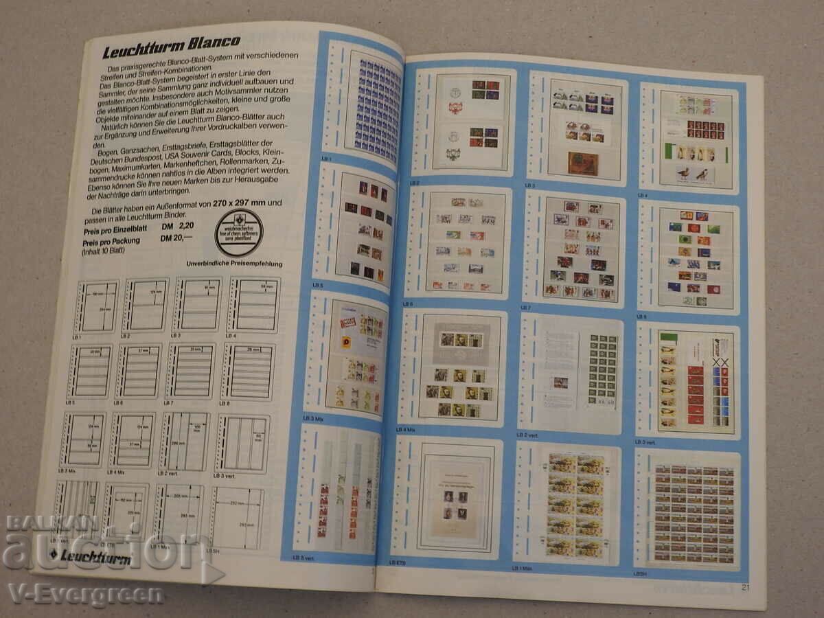 Leuchtturm 1989 немска брошура каталог филателия - 5 Leuchtturm 1989 немска брошура каталог филателия - 5