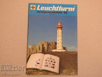 Leuchtturm 1989 Catalog broșură germană filatelie