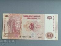 Банкнота - Конго - 50 франка AUNC | 2007г.