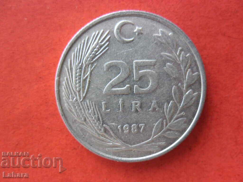 25 Lira 1987 Turkey