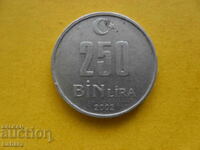 250000 lire 2002 Turcia