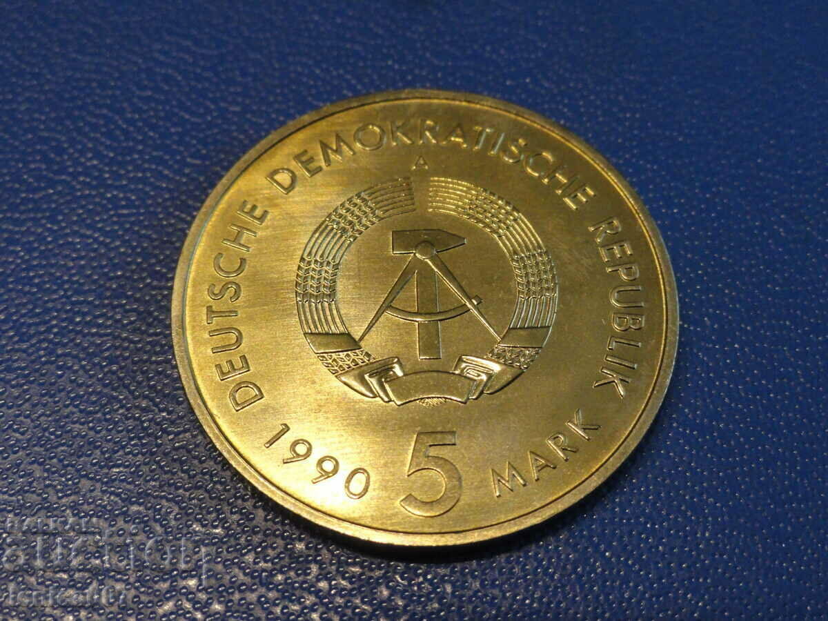 Germany 1990 - 5 stamps "500 years of Post" GDR with price € 7.80 | 15.26 BGN