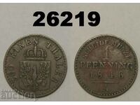 Германия 1 пфениг 1846 A Прусия