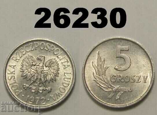 Polonia 5 groszy 1972 UNC