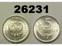 Полша 5 гроша 1972 UNC