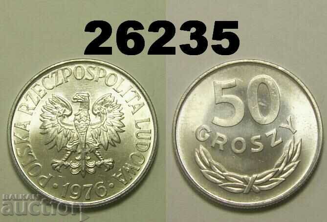 Полша 50 гроша 1976 UNC