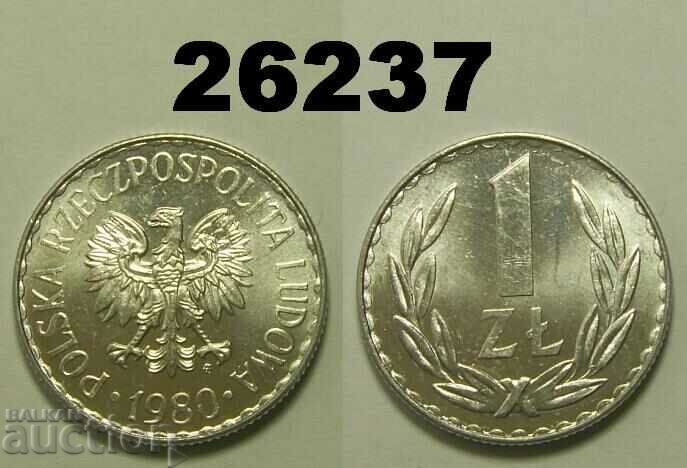 Polonia 1 zloty 1980 UNC