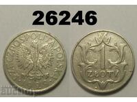 Poland 1 zloty 1929
