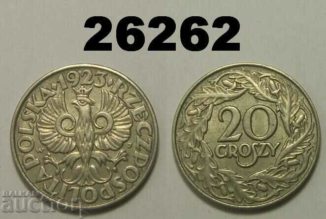Poland 20 groszy 1923