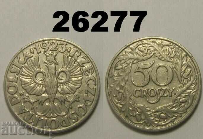 Полша 50 гроша 1923
