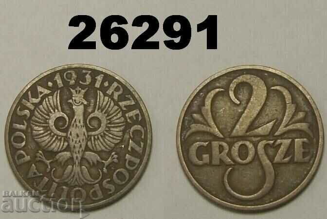 Polonia 2 groszy 1931