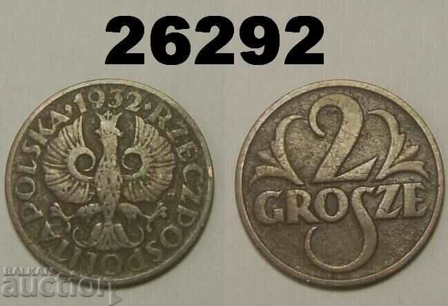 Полша 2 гроша 1932