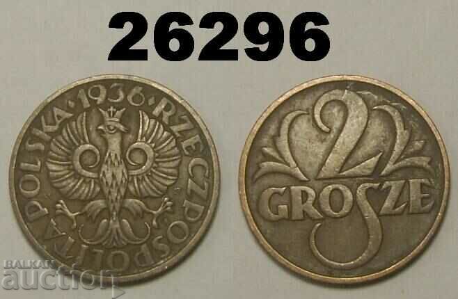 Πολωνία 2 groszy 1936