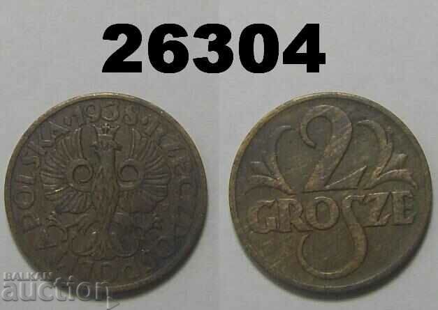 Poland 2 groszy 1938