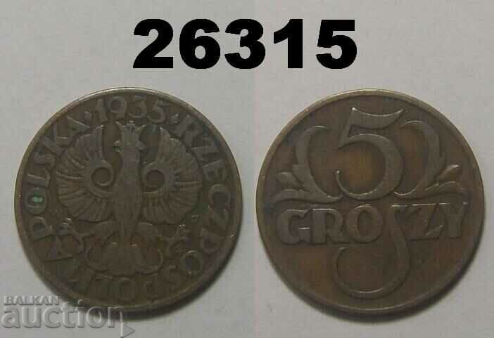 Polonia 5 groszy 1935