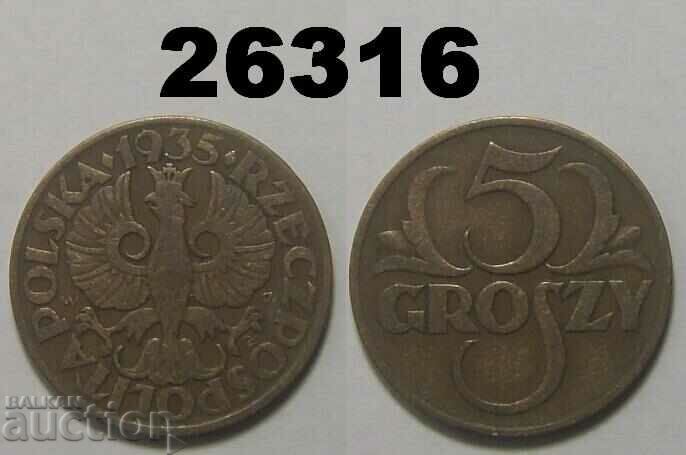 Polonia 5 groszy 1935
