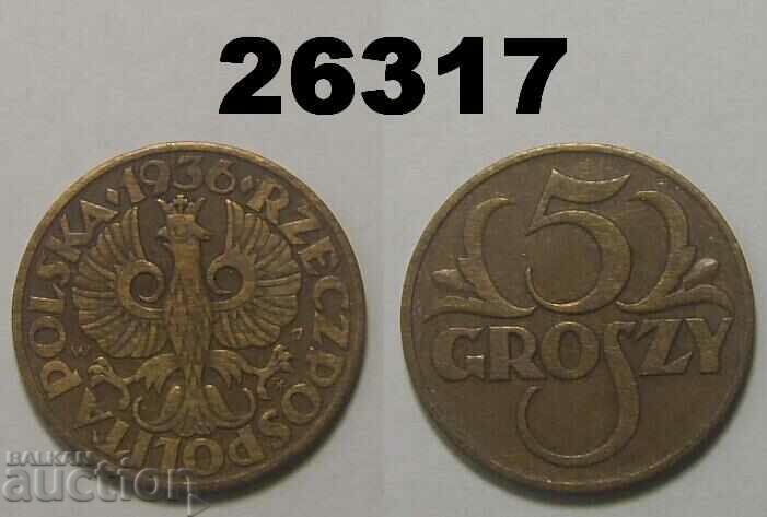 Polonia 5 groszy 1936