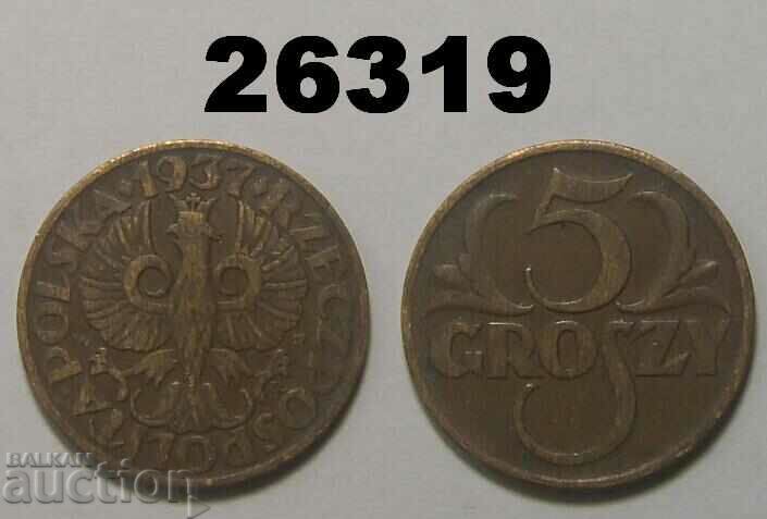 Πολωνία 5 groszy 1937