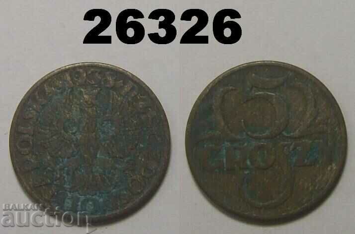 Полша 5 гроша 1938