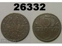 Забележки Полша 5 гроша 1938