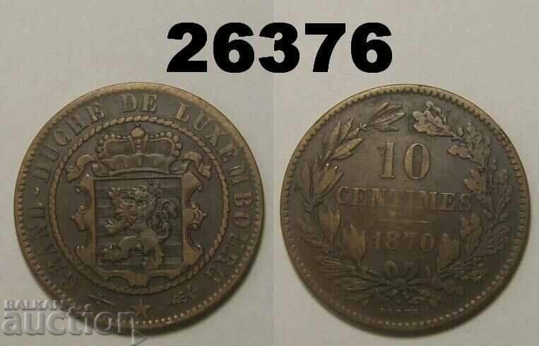 Luxemburg 10 centimes 1870