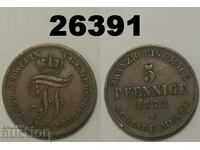 MECKLENBURG-SCHWERIN 5 pfennig 1872 B