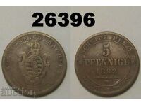 SAXONIA-ALBERTINA 5 pfennig 1862 B