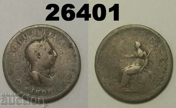 Marea Britanie 1/2 penny 1806