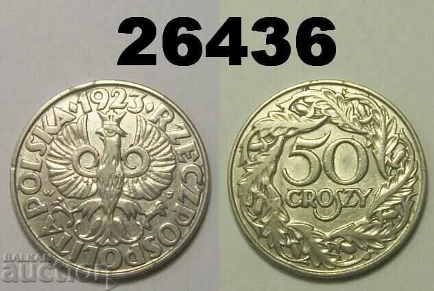 Полша 50 гроша 1923
