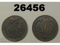 Австрия 1 хелер 1901